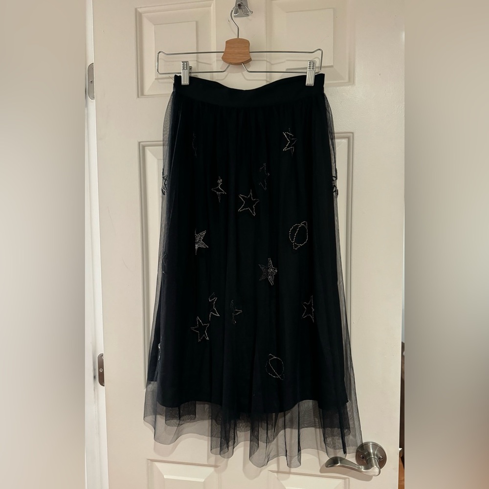 Women Tulle Midi Skirt